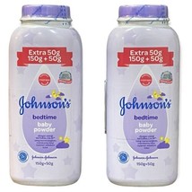 Johnson&#39;s Baby Bed Time Powder W/Talc 200 g Each Lot Of 2 New - $29.65