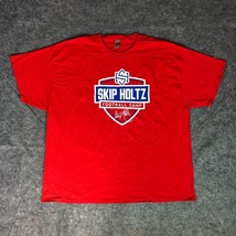 Skip Holtz Mens Shirt 3XL XXXL Red Blue Tee Short Sleeve Football Graphi... - $18.98