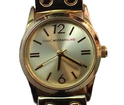 Vintage IAAC MIZRAHI LIVE IMZ568 Gold Quartz Women&#39;s Wristwatch - $9.85