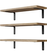 Floating Shelves, 3 Sets Wall Shelves, Wooden Floating Shelves for Wall ... - $24.47