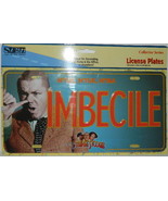 The Three Stooges featuring Curly &quot;IMBECILE&quot; Metal Car License Plate, NE... - £7.71 GBP