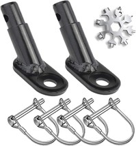 2 Pack Bike Trailer Coupler Bicycle Trailer Hitch Connector Attachment Flat And - £25.49 GBP