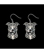 New Women’s Silver Plated Pitt Bull Earrings - €8,71 EUR