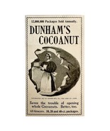 Dunham&#39;s Cocoanut 1897 Advertisement Victorian Baking Products NY ADBN1LLL - $367.61 MXN