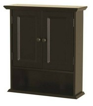 Zenna Home 21.5&#39;&#39; in. W x 24&#39;&#39; in. H Bathroom Storage Wall Cabinet, Espresso - £64.89 GBP