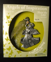 Gloria Duchin Christmas Ornament Angels Of Inspiration Pewter Swarovski Crystal - $8.99