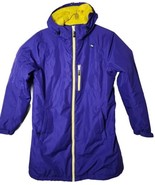 Helly Hansen Women L Purple Full Zip Waterproof Hood Outdoor Jacket Coat - £93.87 GBP