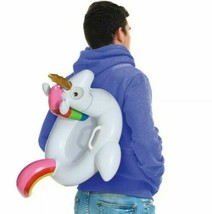 NEW Fortnite Pool Party Back Bling One Size Inflatable Unicorn Costume Cosplay - £10.03 GBP