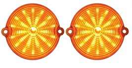 United Pacific 25 Amber LED Front Parking Light Set 1963-1967 Chevy Corv... - £70.08 GBP
