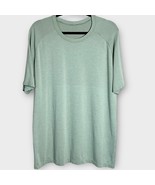 LULULEMON light sage green metal vent tech crewneck t shirt size XL athl... - $39.66 CAD
