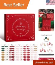 Vegan Christmas Nail Art Strips - Salon-Quality, Easy Application &amp; Long... - $110.49