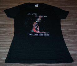 WOMEN'S TEEN QUEEN Freddie Mercury Lover Of Life T-shirt MEDIUM  Band NEW - $19.80