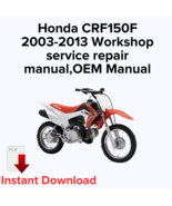 Honda CRF150F 2003-2013 Workshop service repair manual,OEM Manual - $27.36 CAD