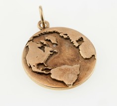 Helen Ficalora 14k Yellow Gold &quot;Protect Mother Earth&quot; Heavy Charm Retired - £474.80 GBP