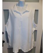 St. Johns Bay White Polo Sleeveless Shirt Size 2X Women&#39;s - €15,80 EUR