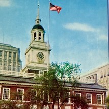 Vintage Independence Hall Postcard Philadelphia PA Unposted Mid Century Historic - £11.81 GBP