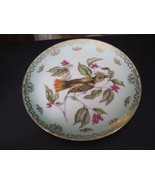 Lipper and Mann Creation Bird &amp; Flowers Hanging Plate with Gold Scroll R... - £15.81 GBP