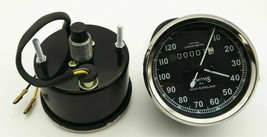 Vintage Replica Smith Speedometer 0-120 Mph BSA Royal Enfield Norton Chrome Rims - £19.88 GBP