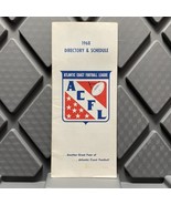 ACFL Directory And Schedule Phamplet Atlantic Coast Football League Vint... - $428.19 MXN