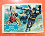 1966 Batman Trading Card Topps Blue Bat 41B Aquatic Attack Card EX+ - $17.77