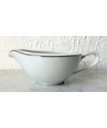 Vintage Noritake Colony China Japan Creamer White Platinum Trim - $20.71 CAD