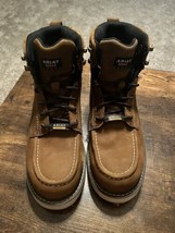 Ariat Men&#39;s 9.5D Rebar Lift 6&quot; Waterproof Distressed Brown Work Boots 10046877 - £101.85 GBP