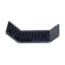 Foldable Bluetooth Keyboard With Touchpad, Rechargeable Portable Wireless Mini K - £43.95 GBP