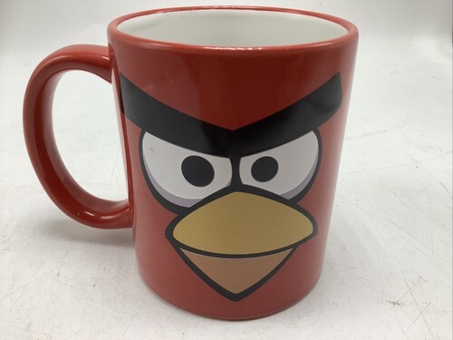 Angry Birds Red Ceramic Coffee Tea Cup Mug Rovio Red 2011 Dishwasher Safe Item image 2