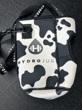 HydroJug 73 oz White With Black &amp; White Cow Spots Sleeve With Strap Pockets - £7.79 GBP