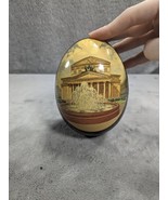 5” Egg Christianity With Library &amp; Fountain Russia - $19.98