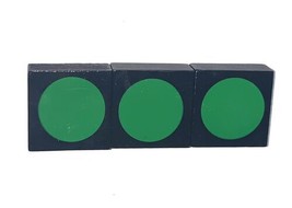 Qwirkle Replacement OEM 3 Green Circle Tiles Complete Set - £6.88 GBP