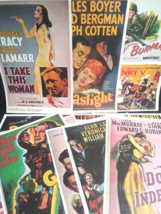 Cut Print Lot of 1940s Movie Posters from 1974 Book (Qty 13 Pages) w/ Chaplin - £14.25 GBP
