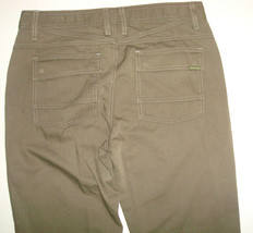 NWT New Mens 33 X 32 Prana Dark Green Brown Organic Cotton Flap Pockets ... - £106.24 GBP