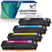 4 Toner For Hp 201X 201A Color Laserjet Pro Mfp M277Dw M252Dw M277 Cf400... - $75.04
