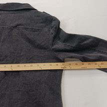 Almost Famous ST-J255-L0 Women's Black Front Zip Denim Jacket Size Medium image 8