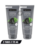 2X Freeman Charcoal Black Sugar Polishing Mask Scrub 175ml Vegan Detox DHL - $29.90