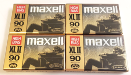 MAXELL XLII 90 Minute HIGH BIAS Type II (4) Blank AUDIO CASSETTE TAPES- ... - £20.77 GBP