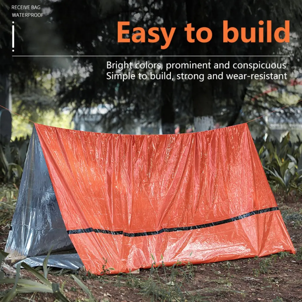 Outdoor Emergency Tent Camping Temporary Simple Sleeping Bag Single-layer - £9.63 GBP