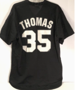 FRANK THOMAS #35 Chicago White Sox HOF Vintage MLB 90s Black Pullover Je... - $93.63