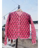 Indian Quilted Cotton Jacket Handmade Cotton Jacket Boho Women&#39;s Clothin... - $26.75+