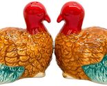 Ebros Turkey Magnetic Ceramic Salt &amp; Pepper Shakers Thankgiving Seasonal... - $16.99