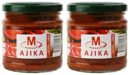 2 PACK - AJIKA HOT SAUCE ADJIKA MARNEULI 215gr Natural  Georgian sauce G... - £7.38 GBP