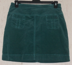 Excellent Womens Aventura Organic Cotton Teal Corduroy Pull On Skirt Size 8 - £24.40 GBP