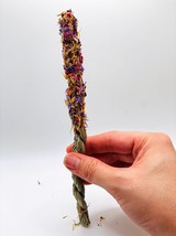 Floral Seagrass Twist w/ Calendula, Rose, and Forget Me Not For Rabbit, Hamster - £4.00 GBP