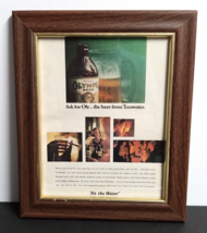 Olympia Brewing Beer Wood Framed Vintage Magazine Cut Print Ad w/ Glass ... - £15.79 GBP