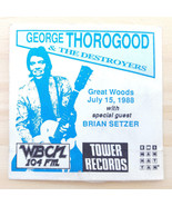  1988 George Thorogood &amp; The Destroyers Patch-w/ Brian Setzer-Square-Whi... - $127.99 CAD