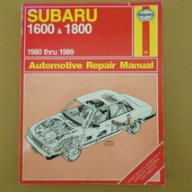 Haynes Automotive Repair Manual Subaru 1600 &amp; 1800 1980- 1989 - $6.88