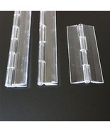 Triple Pack - 3 Clear Acrylic Plastic Piano Continous Hinges 100mm 200mm... - £14.63 GBP