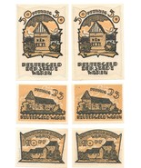 Deutschland Warin 1922 10-25-50 Pfennig Notgeld UNC Menge Von 6 ~ Excellent - £7.68 GBP