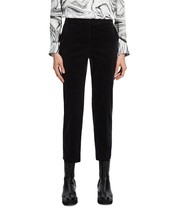 Theory Women&#39;s Treeca Velvet Slim Pants Size 0 Black B4HP - £86.26 GBP